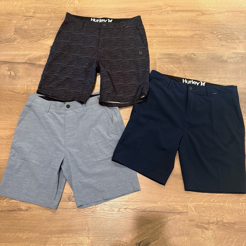 Hurley Men's Athletic Shorts Bundle